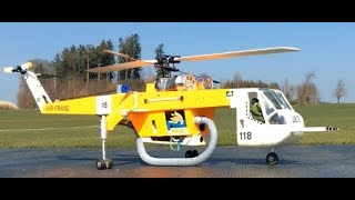 AIR CRANE FIRE FIGHTING S64 ERICKSON SKYCRANE RC HELICOPTER  SWISSPOWERJET [upl. by Alison]