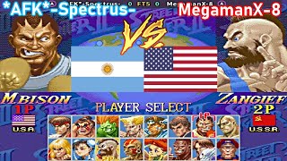 Super Street Fighter II X Grand Master Challenge  AFKSpectrus vs MegamanX8 FT5 X2 [upl. by Timmie]