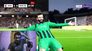 Fc Augsburg vs Borussia Monchengladbach  Bundesliga 202425  eFootball Pes 21 Gameplay [upl. by Enutrof124]