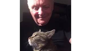 Sir Anthony Hopkins playing the piano for Niblo 😸 2018 [upl. by Hannahc160]