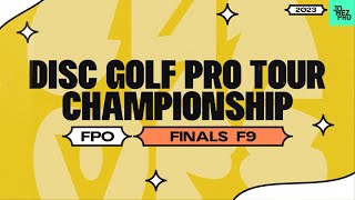 2023 Disc Golf Pro Tour Championship FPO FINALF9 Scoggins Mertsch Gannon Smith Jomez Disc Golf [upl. by Astri412]