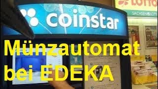 💰💰Coinstar Automat  Kleingeld  münzen coinstar edeka change coins foodhaul shoppingvlog [upl. by Uis864]