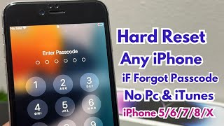 Hard Reset iPhone 5678X111213 Series Without Losing Data  Remove iPhone Activation [upl. by Atneuqal539]