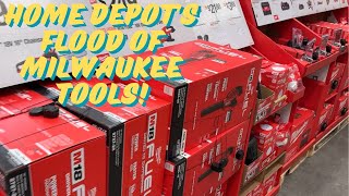 Home Depots FLOODED WITH MILWAUKEE TOOLS SO MUCH MILWAUKEE [upl. by Marrissa]