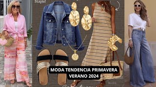 MODA TENDENCIA VERANO 2024 TERMINA EL VERANO MODERNAS CON LAS ÚLTIMAS TENDENCIA y NOVEDADES [upl. by Nottage637]