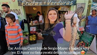 Exc Antonia Camil hija de Sergio Mayer e Isabella esta en El Amor no tiene receta detrás de cámaras [upl. by Fredric438]