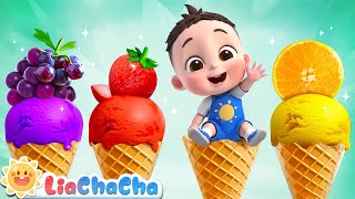 Ice Cream Truck Song  Fruit Ice Cream for Babies  Kids Songs amp Nursery Rhymes  LiaChaCha [upl. by Alakim]