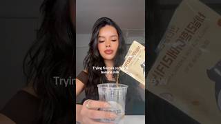 Trying Korean 711 Coffee Asmr seveneleven koreandrink mukbang shortsviral eating trending [upl. by Everick]