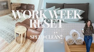 NEW CLEAN MY WHOLE HOUSE WITH ME WORK WEEK RESET [upl. by Ociral]