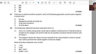 Transfer Pricing Exam Kit Question Cherry CO [upl. by Nadean]