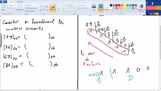 exercice 6 Système de numération convertir décimal en hexadécimal [upl. by Reggy947]