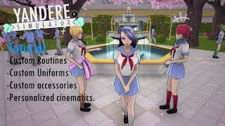 TUTORIAL Yandere Simulator Custom Mode [upl. by Llevart]