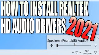 How To Install Realtek HD Audio Drivers In Windows 10 Tutorial [upl. by Euseibbob]