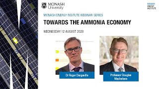 Towards the Ammonia Economy  Monash Energy Webinar Series [upl. by Aila322]