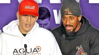 David Benavidez vs Demetrius Andrade • Full Final Press Conference amp Face Off Video [upl. by Klina]