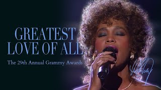 Whitney Houston  Greatest Love Of All The 29th Annual Grammy Awards 1987 [upl. by Aicilet]