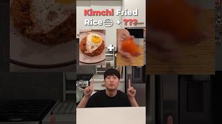 I added  to my kimchi fried rice 🍚 [upl. by Lekcar]