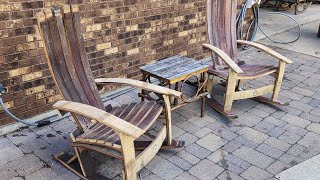 Wine Barrel Rocking Chairs [upl. by Canty816]