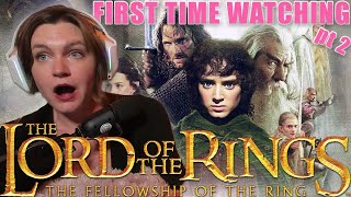 FIRST TIME WATCHING The Lord of the Rings The Fellowship of the Ring  Movie Reaction  part two [upl. by Isabella]