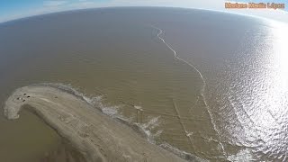 Unión del Río de La Plata con el mar desde un drone 2  Punta Rasa  Dji Phantom Argentina 4K [upl. by Annawt]