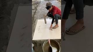 2x4 tiles work short video  kajaria  construction floortiles [upl. by Iur]