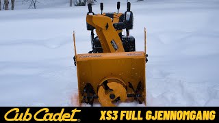 Full Gjennomgang Av Cub Cadet XS3  3 Stegs Snøfresere [upl. by Amilb]