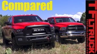 Old vs New 2016 vs 2017 Ram Power Wagon Mashup OffRoad Review [upl. by Enineg]