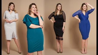 Eleganckie sukienki wieczorowe plus size  Plus size dresses  Vestidos elegantes para gorditas [upl. by Bohon]