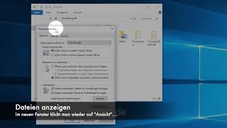 Versteckte Dateien und Ordner anzeigen Windows [upl. by Aliuqaj242]