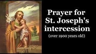 Prayer for St Josephs intercession [upl. by Ferriter951]