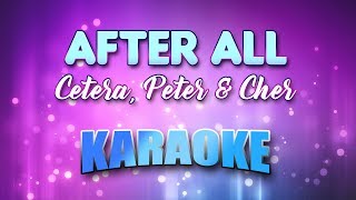 Cetera Peter amp Cher  Duet After All Karaoke amp Lyrics [upl. by Oninotna]