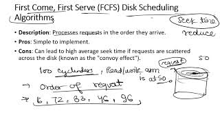 FCFS Disk SCHEDULING Algorithm explained briefly [upl. by Einotna]