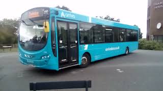 Buses in Newton Aycliffe Arriva Hodgsons [upl. by Ahsineg]