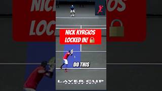 Nick Kyrgios Locked In 🔒 Federer In Trouble tennis tennisstrategy tennistactics [upl. by Ailic]