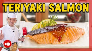 EASY Honey Garlic Teriyaki Salmon  Simple Japanese Recipe [upl. by Bred306]