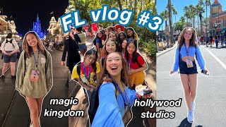 going to DISNEYWORLD… magic kingdom amp hollywood studios  FL vlog 3 [upl. by Sibie]