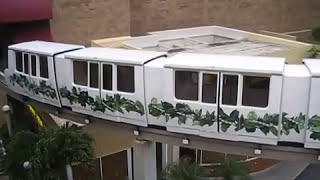 Pearlridge Monorail Skycab from Downtown to Uptown Aiea Oahu Hawaii [upl. by Kimberley]