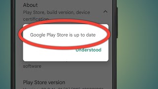 Google Play Store Is Up To Date Understood  Google Play Store Is Up To Date [upl. by Enyahc]