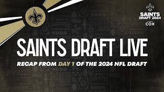 Round 1 Recap of 2024 NFL Draft  Saints Draft [upl. by Anertal]