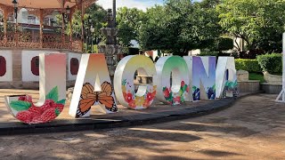 Jacona Michoacán recorrido plaza y parte de mercado [upl. by Eetnahs622]