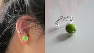 TUTORIEL  DIY  Easy ear cuff  Une simple bague doreille 2 [upl. by Odelle484]