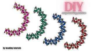 easy beading pattern beginner beading tutorial seed beads bracelet [upl. by Oakes633]