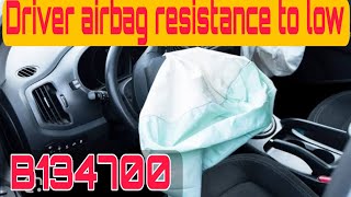 B134700 Driver airbag resistance to low 1st stageautomobile fast mechanic by Irfan [upl. by Marvel]