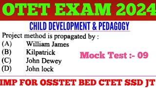 Target OTET Exam 2024  Child Development amp Pedagogy MCQs  OTET OSSTET JT RHT LTR SSD JT TGT Exam [upl. by Olzsal]