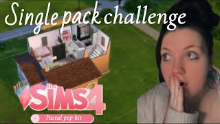 I tried the single pack build challenge on sims [upl. by Elfstan]