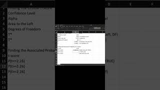 How To Calculate tscore Probability In Excel TUTORIAL [upl. by Ahsad567]