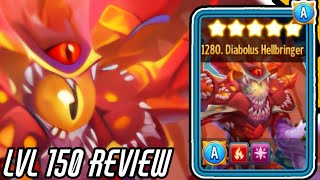 DIABOLUS HELLBRINGER RANK 5 REVIEW INSANE ANCESTOR  MONSTER LEGENDS [upl. by Kral]