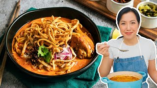 Thai Chef Makes KHAO SOI From Scratch [upl. by Ecela]