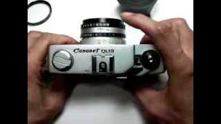 キャノン ニューキャノネットQL19の使い方 CANON NEW CANONET QL19 How to use 1970s Rangefinder camera [upl. by Blatman]