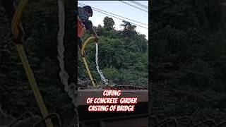 Curing of concrete Bridge girder casting [upl. by Whatley]